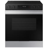 Samsung NSE6DG8300SR Bespoke 30 in. 6.3 cu. ft. Smart Air Fry Standard Convection Slide-In Electric Range with Radiant Burners - Stainless Steel