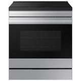 Samsung NSI6DG9500SR Bespoke 30 in. 6.3 cu. ft. Smart Air Fry True European Convection Slide-In Electric Range with 4 Induction Burners - Stainless Steel
