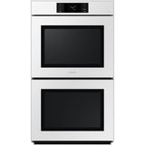 Samsung NV51CB700D12 Bespoke 30 in. 10.2 cu. ft. Smart Top Control SteamElectric Double Wall Oven with Dual Convection - White Glass