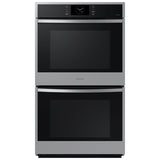 Samsung NV51CG600DSR 30 in. 10.2 cu. ft. Smart Top Control SteamElectric Double Wall Oven with Dual Convection - Stainless Steel