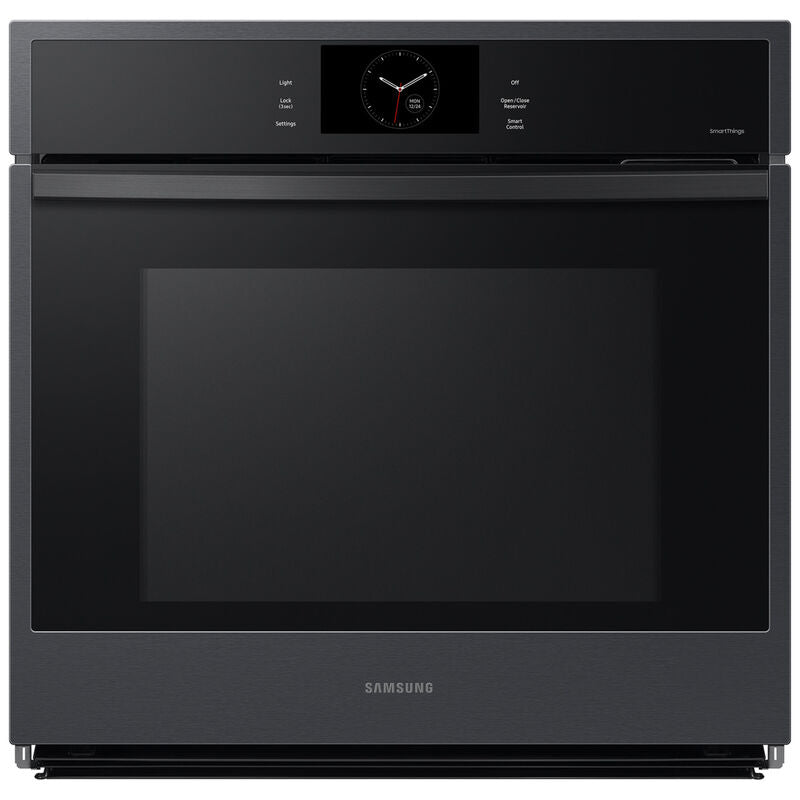 Samsung NV51CG600SMT 30 in. 5.1 cu. ft. Smart Steam Electric Single Wall Oven with Dual Convection - Matte Black
