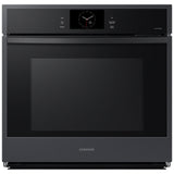 Samsung NV51CG600SMT 30 in. 5.1 cu. ft. Smart Steam Electric Single Wall Oven with Dual Convection - Matte Black