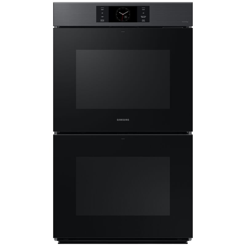 Samsung NV51CG700DMT Bespoke 30 in. 10.2 cu. ft. Smart Top Control SteamElectric Double Wall Oven with Dual Convection - Matte Black