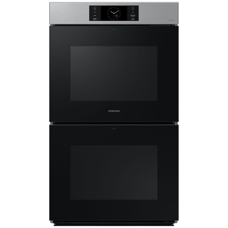 Samsung NV51CG700DSR Bespoke 30 in. 10.2 cu. ft. Smart Top Control SteamElectric Double Wall Oven with Dual Convection - Stainless Steel