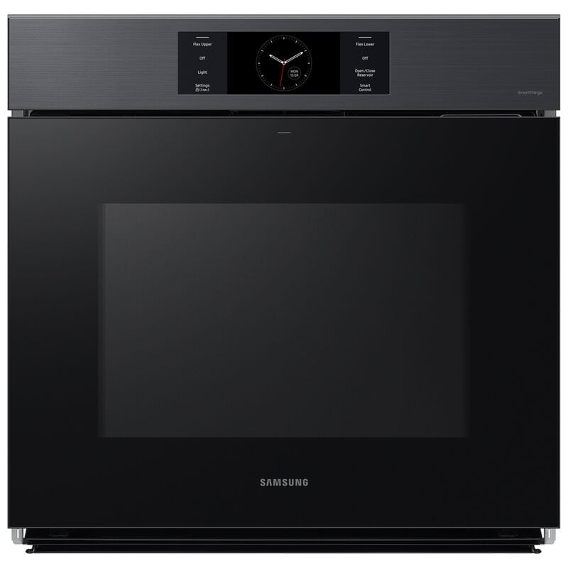 Samsung NV51CG700SMT Bespoke 30 in. 5.1 cu. ft. Smart Steam Electric Single Wall Oven with Dual Convection - Matte Black