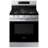 Samsung 30 in. 6 cu. ft. Smart Gas Range with 5 Sealed Burners & Griddle - Stainless Steel