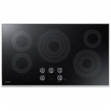 Samsung NZ36K6430RS 36 in. 5-Burner Smart Electric Cooktop with Simmer Burner & Power Burner - Stainless Steel
