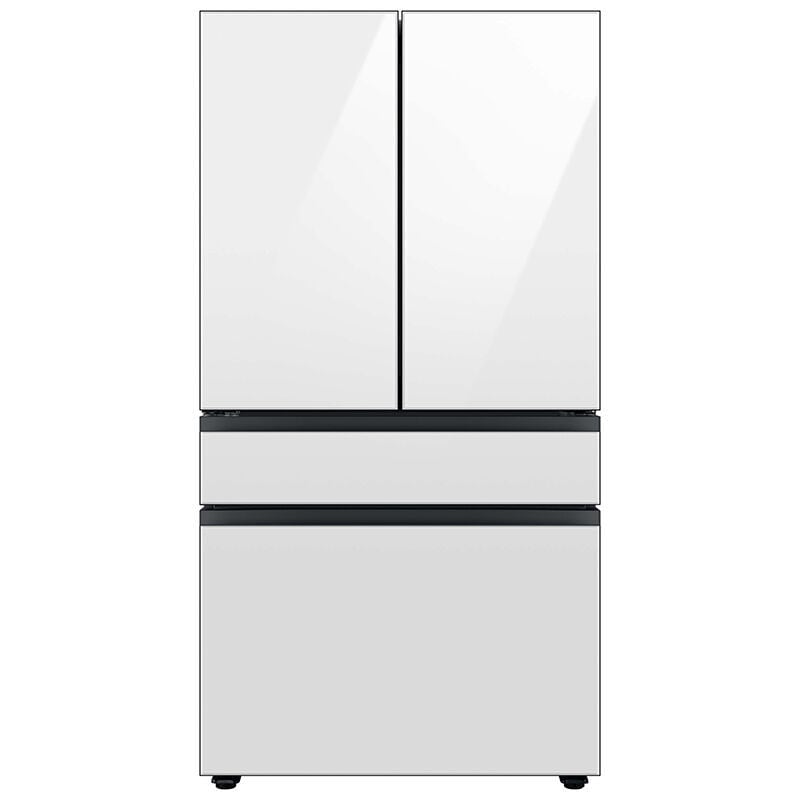 Samsung RF29BB860012 Bespoke 36 in. 28.8 cu. ft. Smart 4-Door French Door Refrigerator with Internal Water Dispenser - White Glass