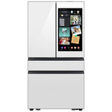 Samsung RF90F23AEW Bespoke 36 in. 22.5 cu. ft. Smart Counter Depth 4-Door French Door Refrigerator with AI Family Hub+, Beverage Center & Internal Water AutoFill Pitcher - White Glass