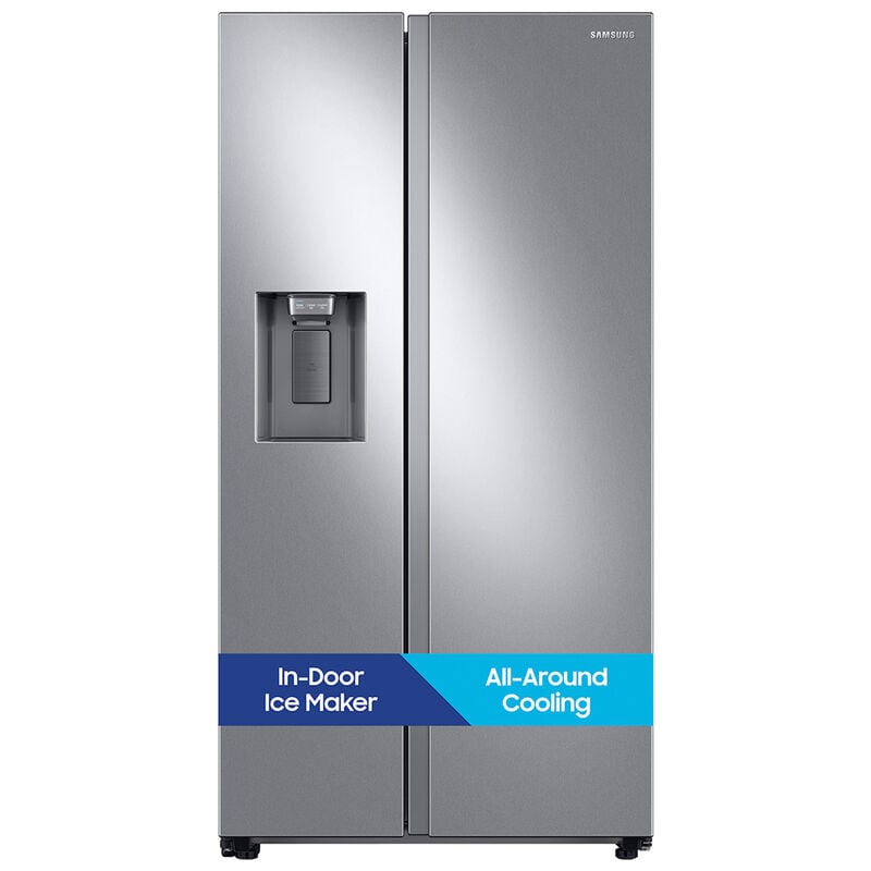 Samsung 36 in. 27.4 cu. ft. Side by Side Refrigerator with Ice & Water Dispenser - Stainless Steel