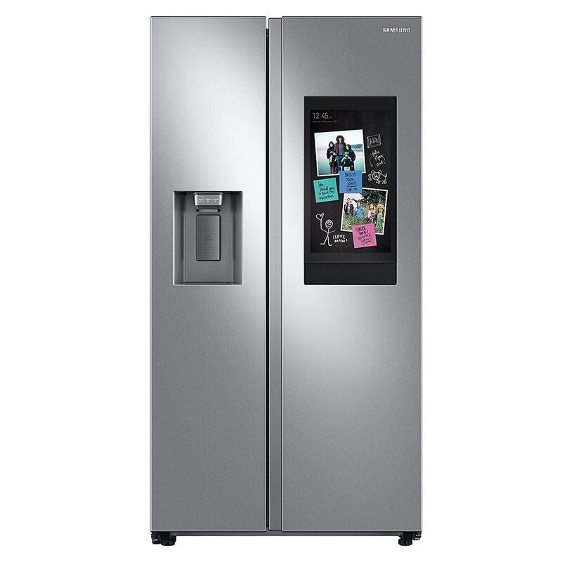 Samsung Family Hub Series36 in. 26.7 cu. ft. Smart Side by Side Refrigerator with Ice & Water Dispenser - Stainless Steel