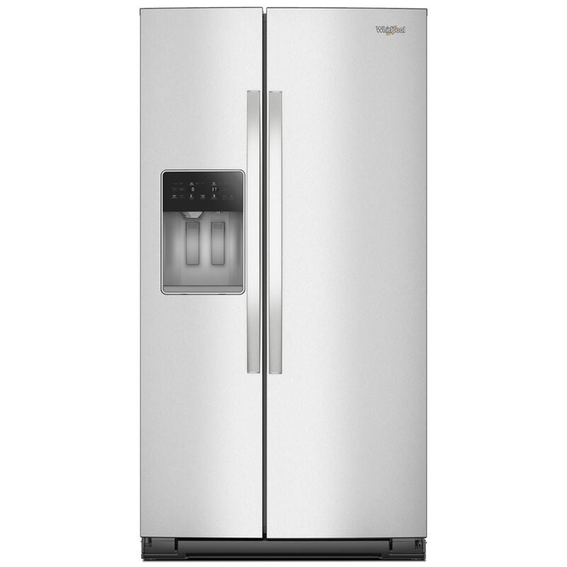 Whirlpool 36 in. 20.9 cu. ft. Counter Depth Side-by-Side Refrigerator with Ice & Water Dispenser - Fingerprint Resistant Stainless