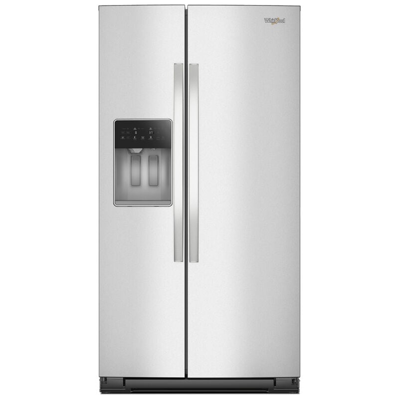 Whirlpool 36 in. 28.7 cu. ft. Side-by-Side Refrigerator with Ice & Water Dispenser - Fingerprint Resistant Stainless Steel
