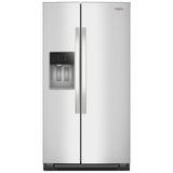 Whirlpool 36 in. 28.7 cu. ft. Side-by-Side Refrigerator with Ice & Water Dispenser - Fingerprint Resistant Stainless Steel