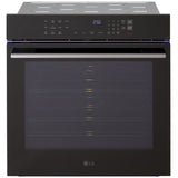 LG WSED3023B 24 in. 3 cu. ft. Smart Electric Single Wall Oven with True European Convection - Black