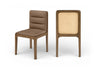 Ellis - Vegan Leather Upholstered Dining Chair (Set of 2) - Brown Base