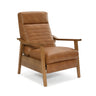 Asher - Modern Push Back Recliner With Wood Arms