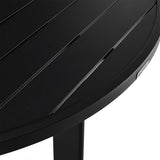 Cayman - Outdoor Patio Round Dining Table - Black