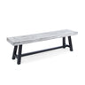 Tranquilizer - Outdoor Acacia Wood Bench With Slat Panel Design