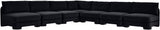 Hammond - Velvet Performance Fabric Upholstered 7 Piece Armless Sectional