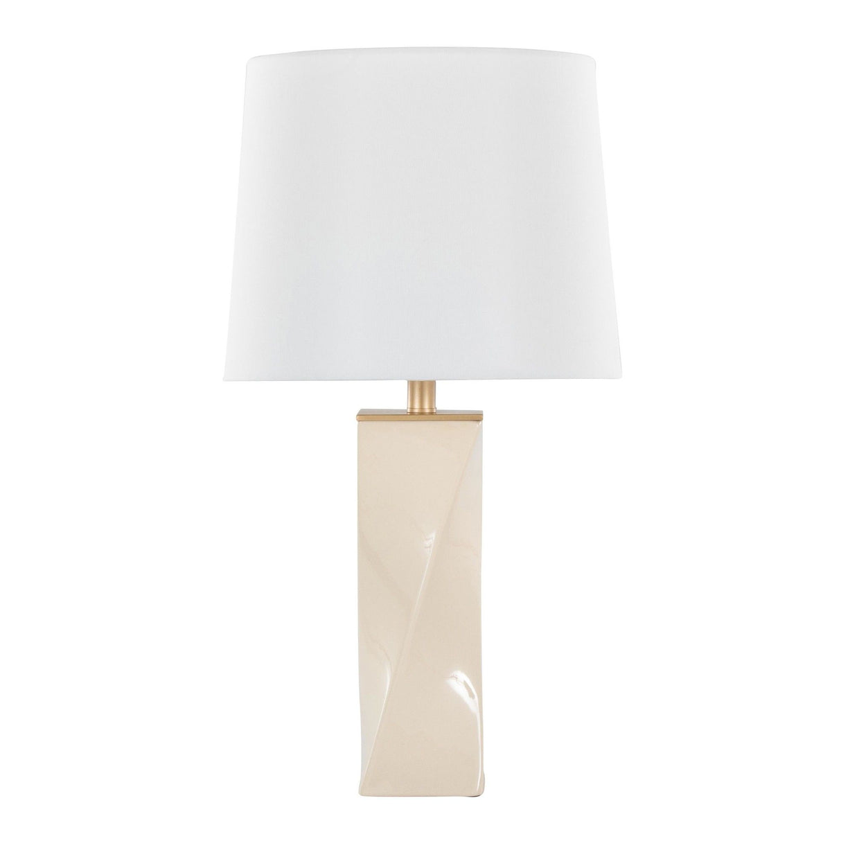 Curvo - Square 27" Ceramic Table Lamp