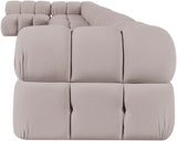 Orin - Velvet Performance Fabric Upholstered 8 Piece L-Shaped Sectional