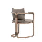 Baja - Outdoor Armchair With Cushion - Brown Eucalyptus / Brown
