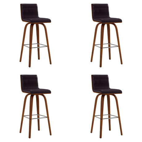Vienna - 30" Swivel Bar Stool - Walnut Wood