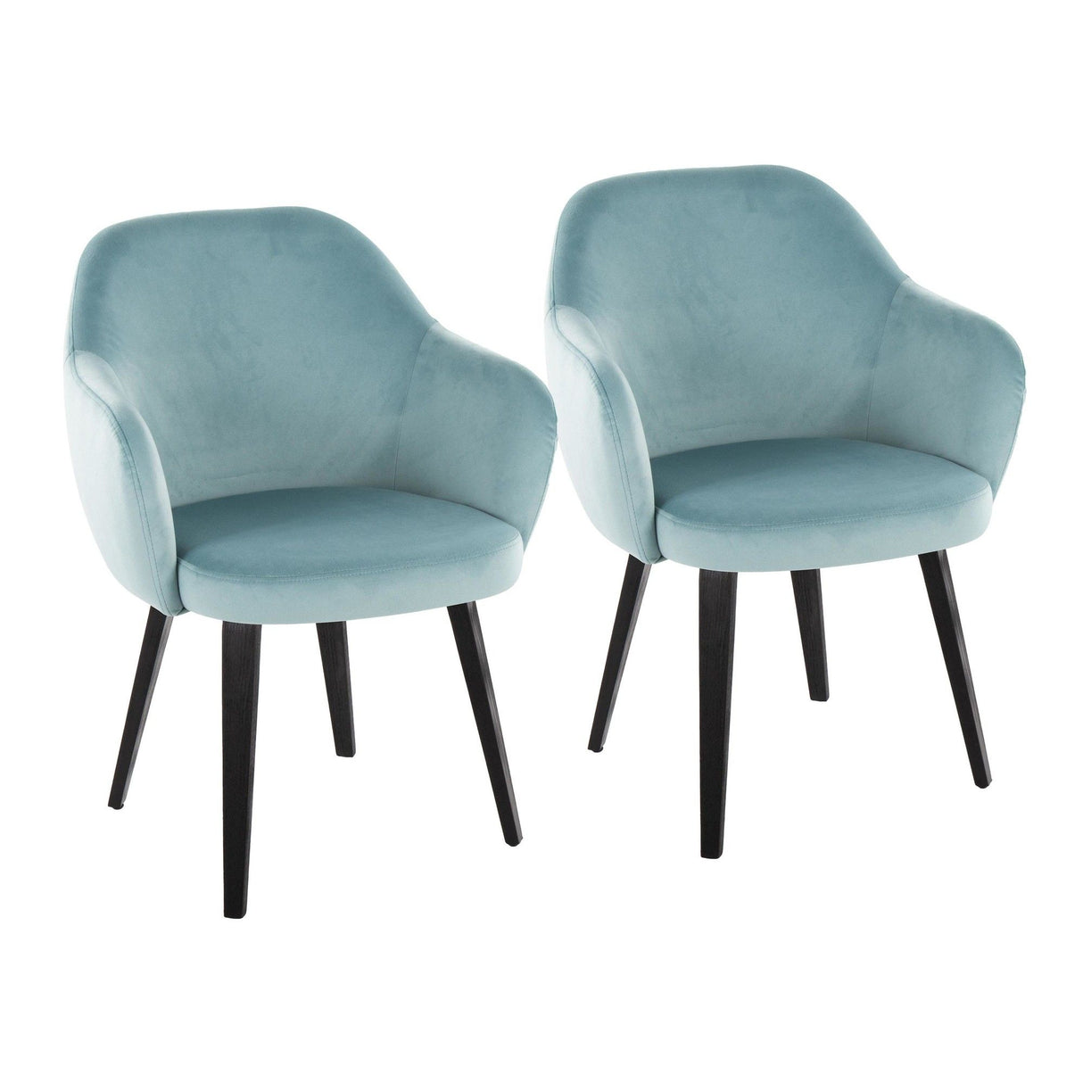 Buena - Dining Chair (Set of 2) - Black Wood Legs