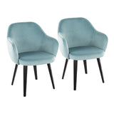 Buena - Dining Chair (Set of 2) - Black Wood Legs