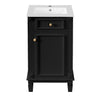 Bathroom Vanity With Sink, Soft-Closing Door, Adjustable Shelf