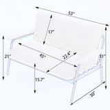 Modern Metal Frame Sofa With Sponge Filling For Compact Spaces And Versatile Use