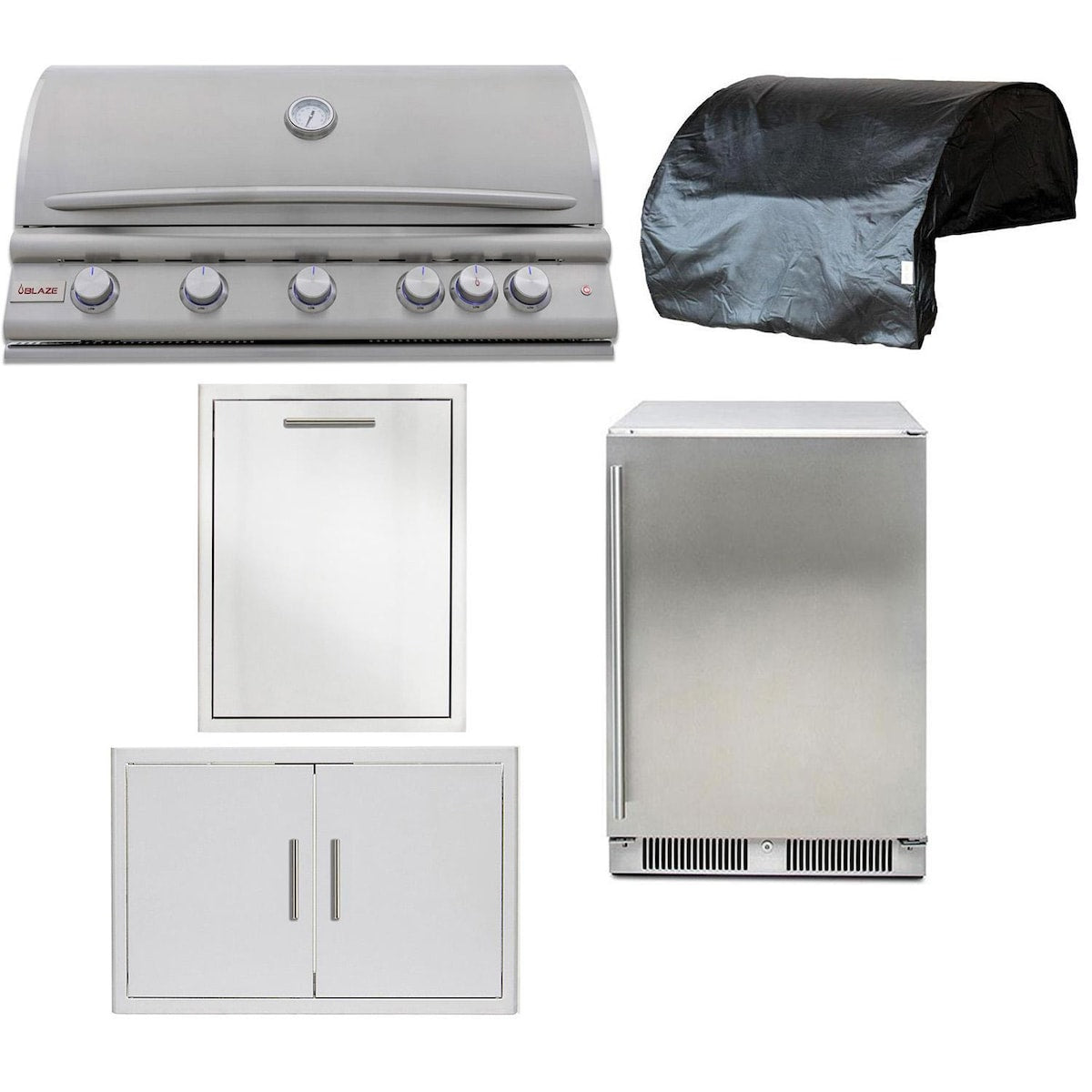 Blaze LTE+ 5-Piece 40-Inch Natural Gas Outdoor Kitchen Package