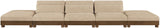Turin - Chenille Fabric Upholstered Modular Sectional - Beige