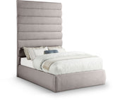 Adam - Linen Fabric Bed With 89" Headboard