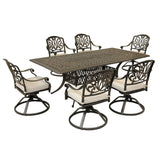 Rectangular Long Dining Set With Sunbrella Cushions