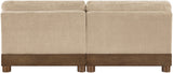 Turin - Fabric Upholstered Modular Armless Loveseat
