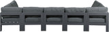 Nizuc - Outdoor Patio 7 Piece Modular Sectional With Gray Frame