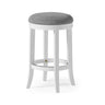 Backless Swivel Stool With Upholstered Seat