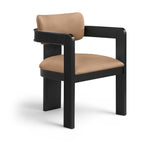 Sacha - Vegan Leather Upholstered Dining Chair With Black Base (Set of 2)