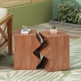 Rectangular Outdoor Indoor Accent Side Table (Set of 2)