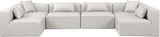 Cube - 6 Piece Modular Armless Sectional