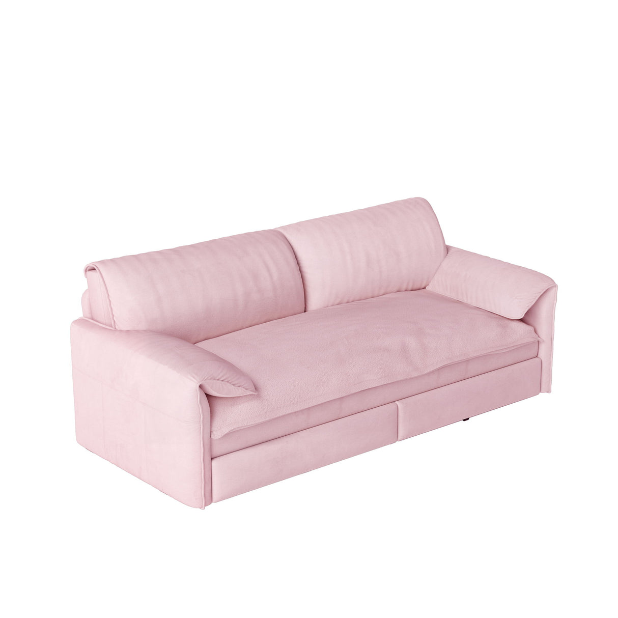 Queen Pull Out Sofa Bed With Side Storage