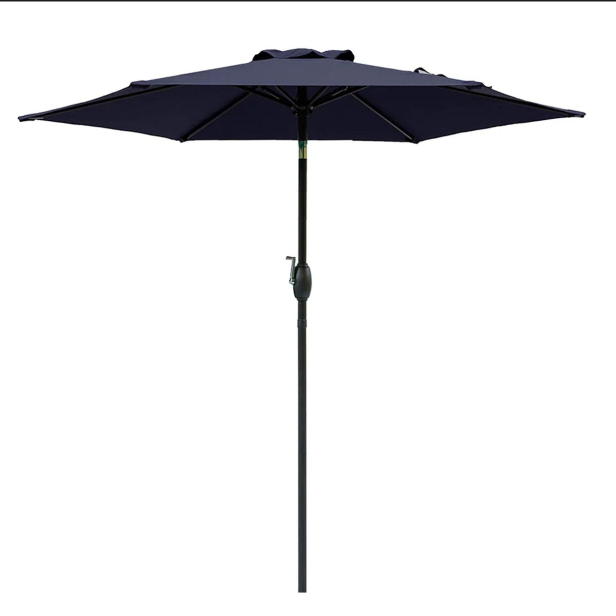 Umbrella With Crank Lift & Tilt, UV-Resistant Canopy For Patio