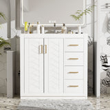 Bathroom Vanity With Sink Combo, Storage Cabinet, Freestanding Set With 3 Drawers & Soft Closing Doors
