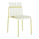 4 Piece Set Of Modern Color Block Designed Single Chairs