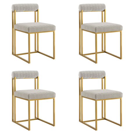 Anastasia - Dining Room Chair Set With Gold Frame