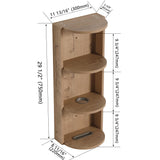 Bathroom Wall Mounted Storage Rack With Float Mounting Design