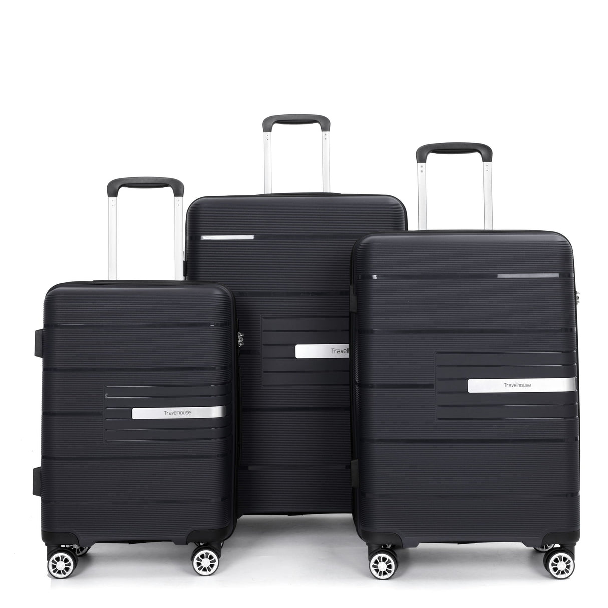 Hardshell Suitcase Double Spinner Wheels Luggage Sets, Lightweight With Tsa Lock, 3 Piece Set