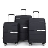 Hardshell Suitcase Double Spinner Wheels Luggage Sets, Lightweight With Tsa Lock, 3 Piece Set